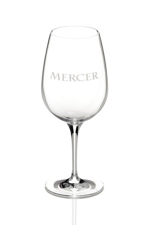 Mercer Logo Wineglass