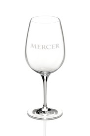 Mercer Logo Wineglass
